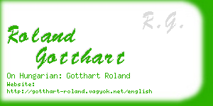 roland gotthart business card